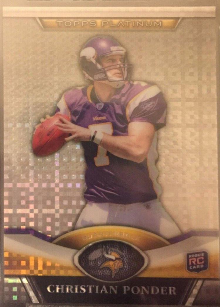Christian Ponder #109 2011 Topps Platinum Football