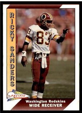 Ricky Sanders #532 Football Cards 1991 Pacific