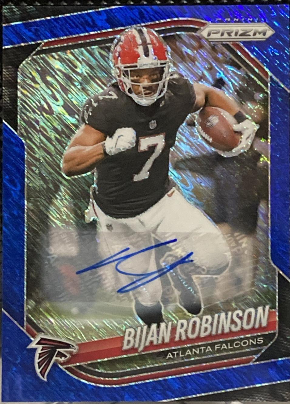Bijan Robinson [Blue Shimmer Autograph] #96 Prices | 2025 Panini