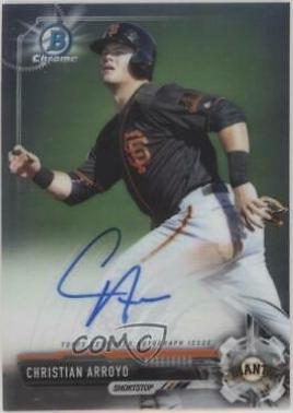 Christian Arroyo #CPA-CHR 2017 Bowman Prospect Autographs Baseball