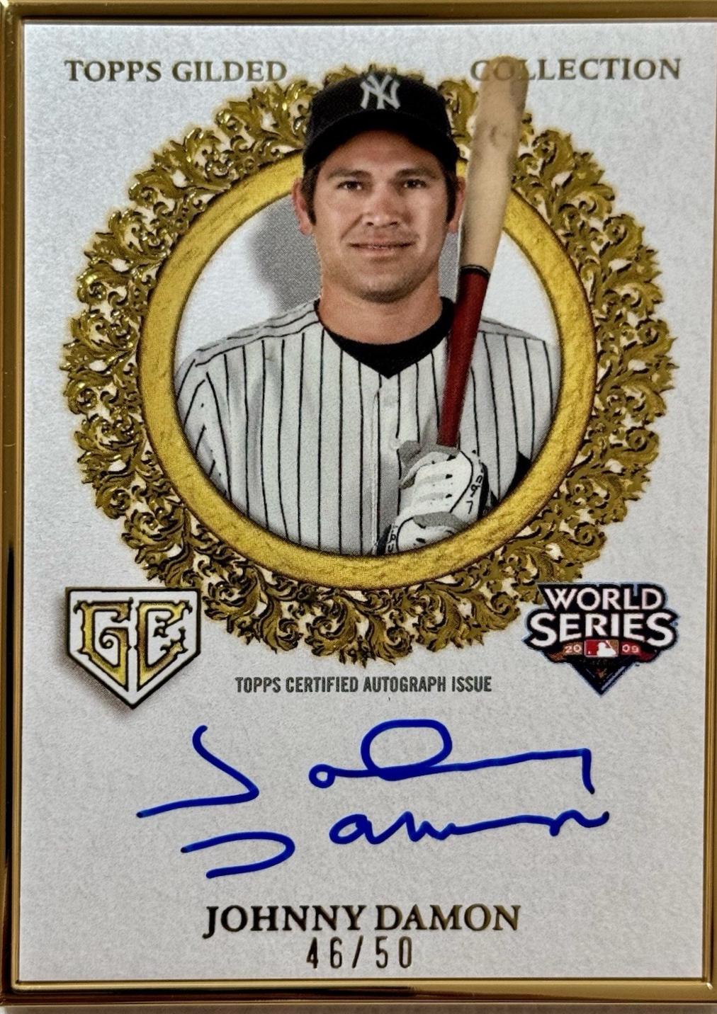 Johnny Damon #GCH-JD 2025 Topps Gilded Collection Champions Autograph Baseball