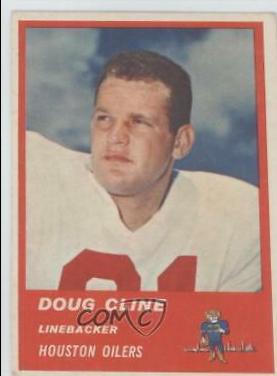 Doug Cline #42 Football Cards 1963 Fleer