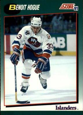 Benoit Hogue #108T Hockey Cards 1991 Score Rookie Traded