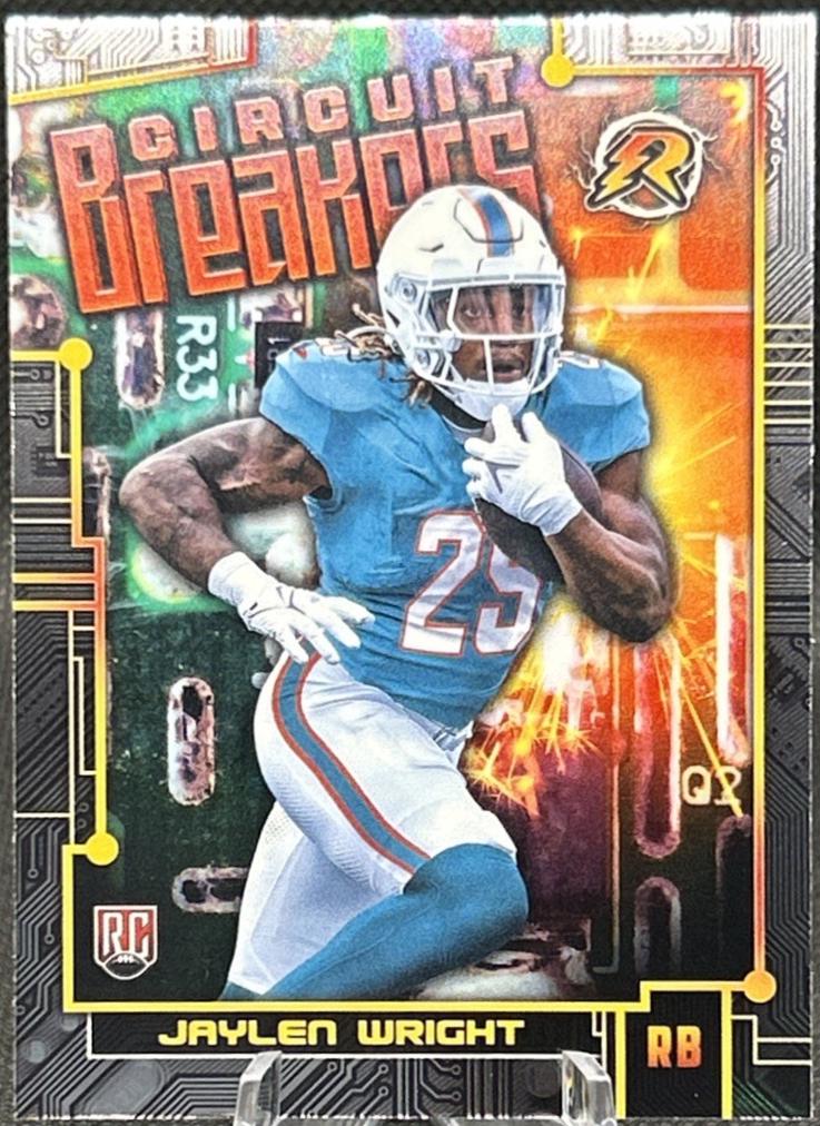 Jaylen Wright #CB-20 Football Cards 2024 Topps Resurgence Circuit Breakers