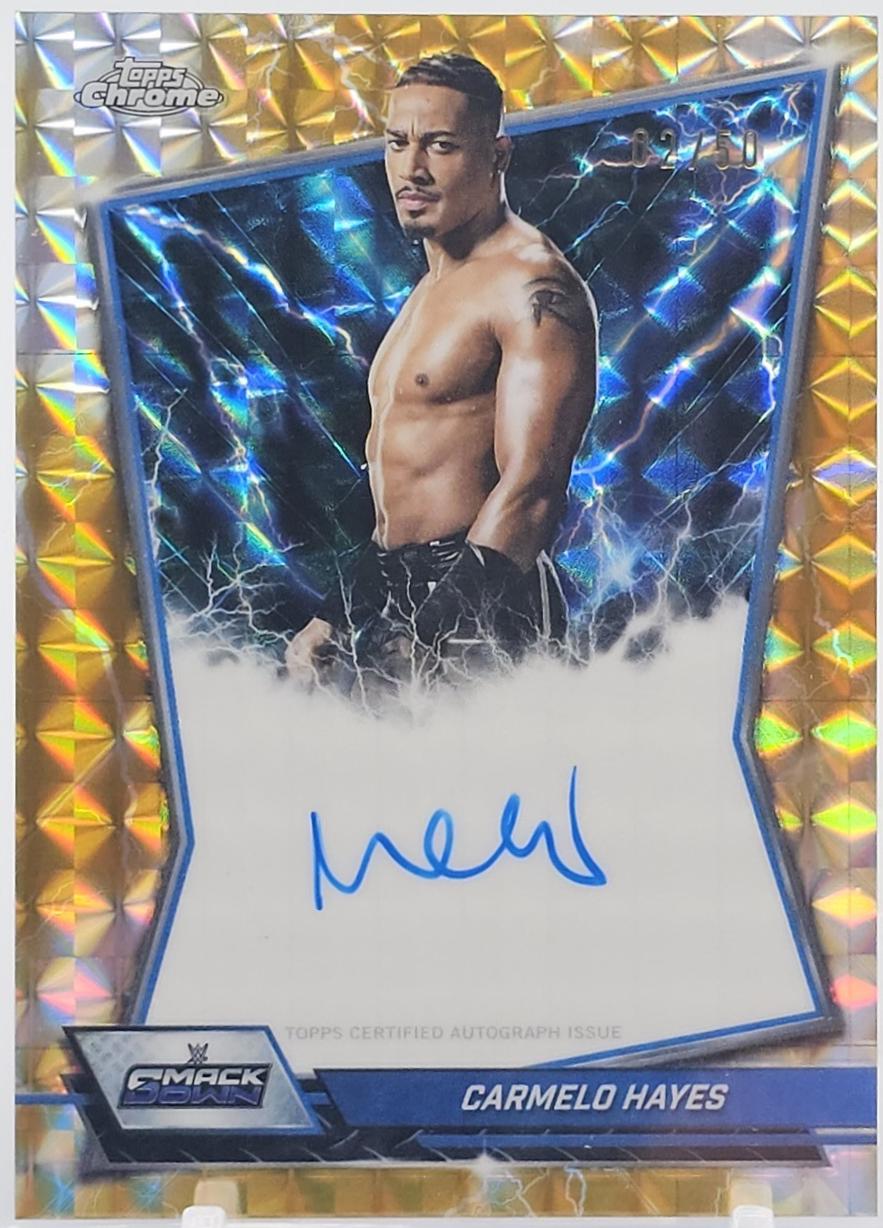 Carmelo Hayes [Gold Geometric Refractor] #BBA-CAR