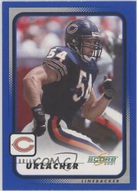 Brian Urlacher #35 Football Cards 2001 Panini Score