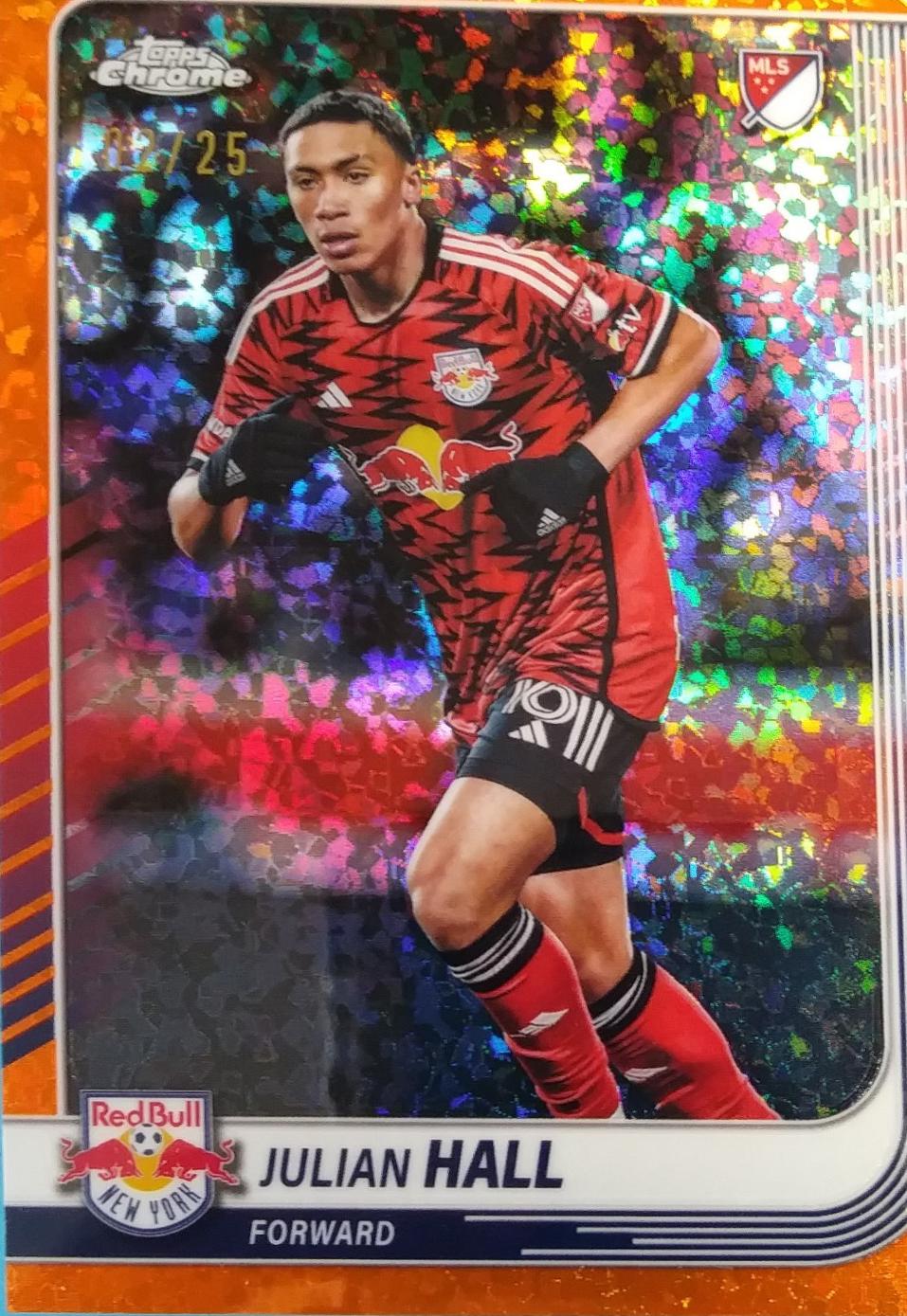 Julian Hall [Orange Mini-Diamonds Refractor] #16