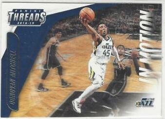 Donovan Mitchell #7 Basketball Cards 2018 Panini Threads in Motion