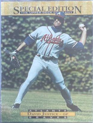 David Justice #15 Baseball Cards 1995 Upper Deck Special Edition
