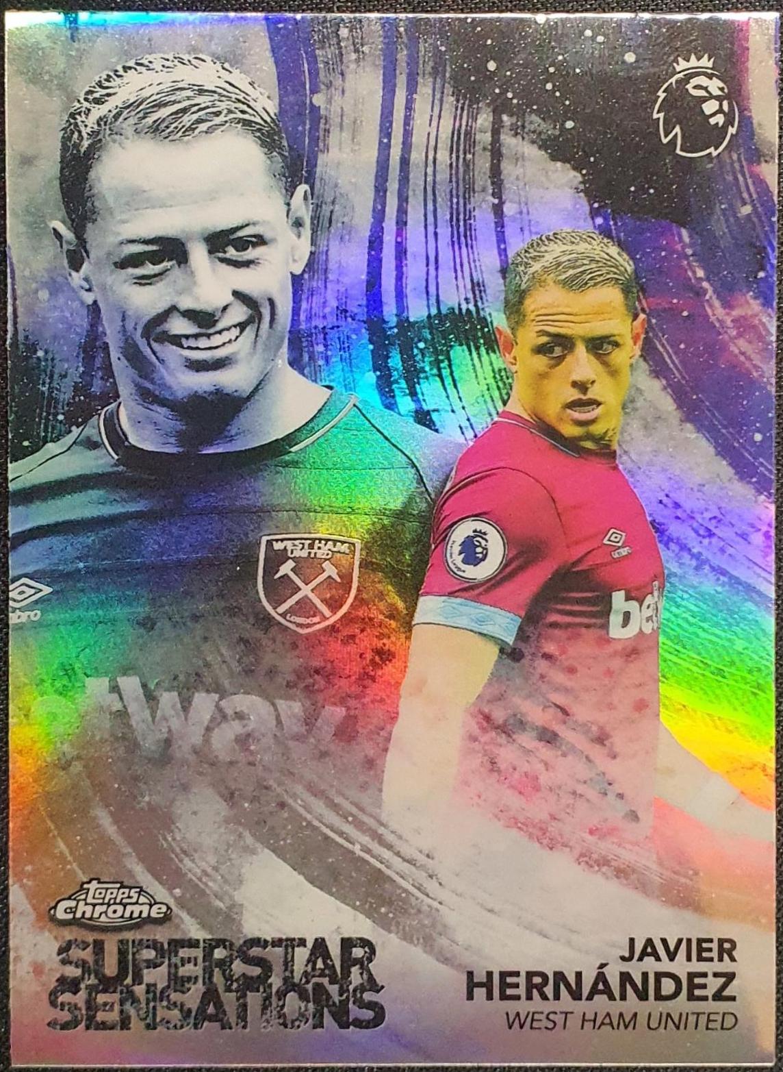 Javier Hernández #SS-JHE 2018 Topps Chrome UEFA Champions League Superstar Sensations