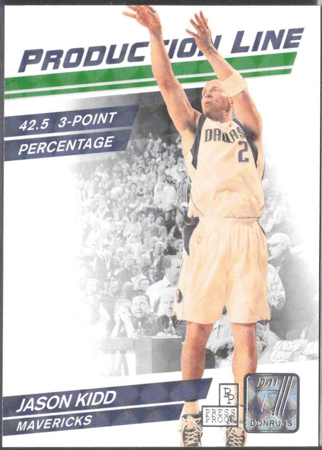 Jason Kidd #93 2010-11 Donruss Basketball Production Line