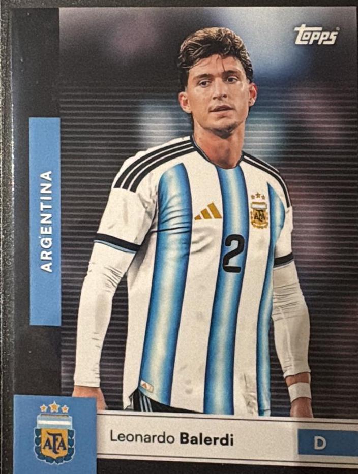 Leonardo Balerdi #3 2026 Topps Argentina Team Set Soccer