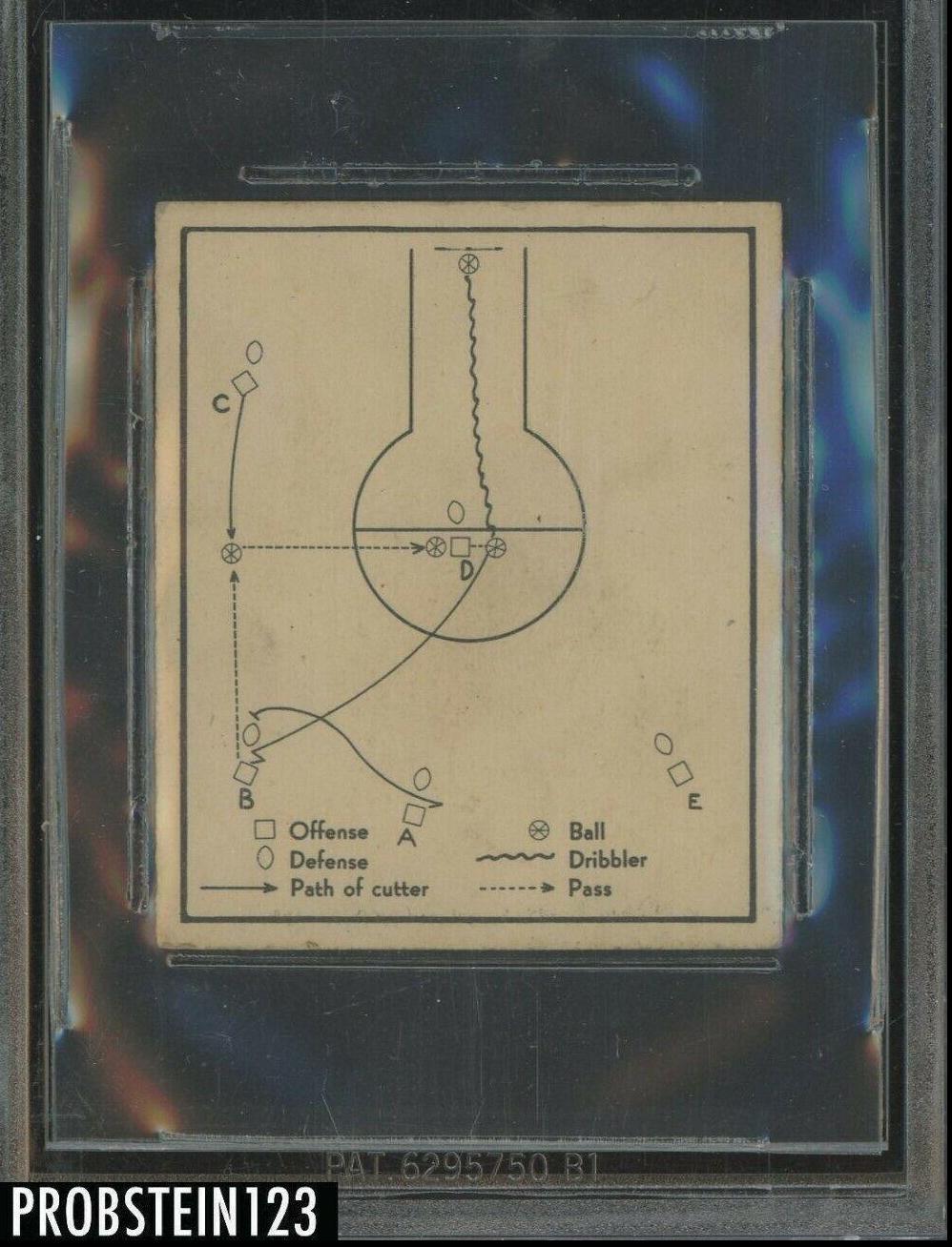 Single Cut Off Post #5 Basketball Cards 1948 Bowman