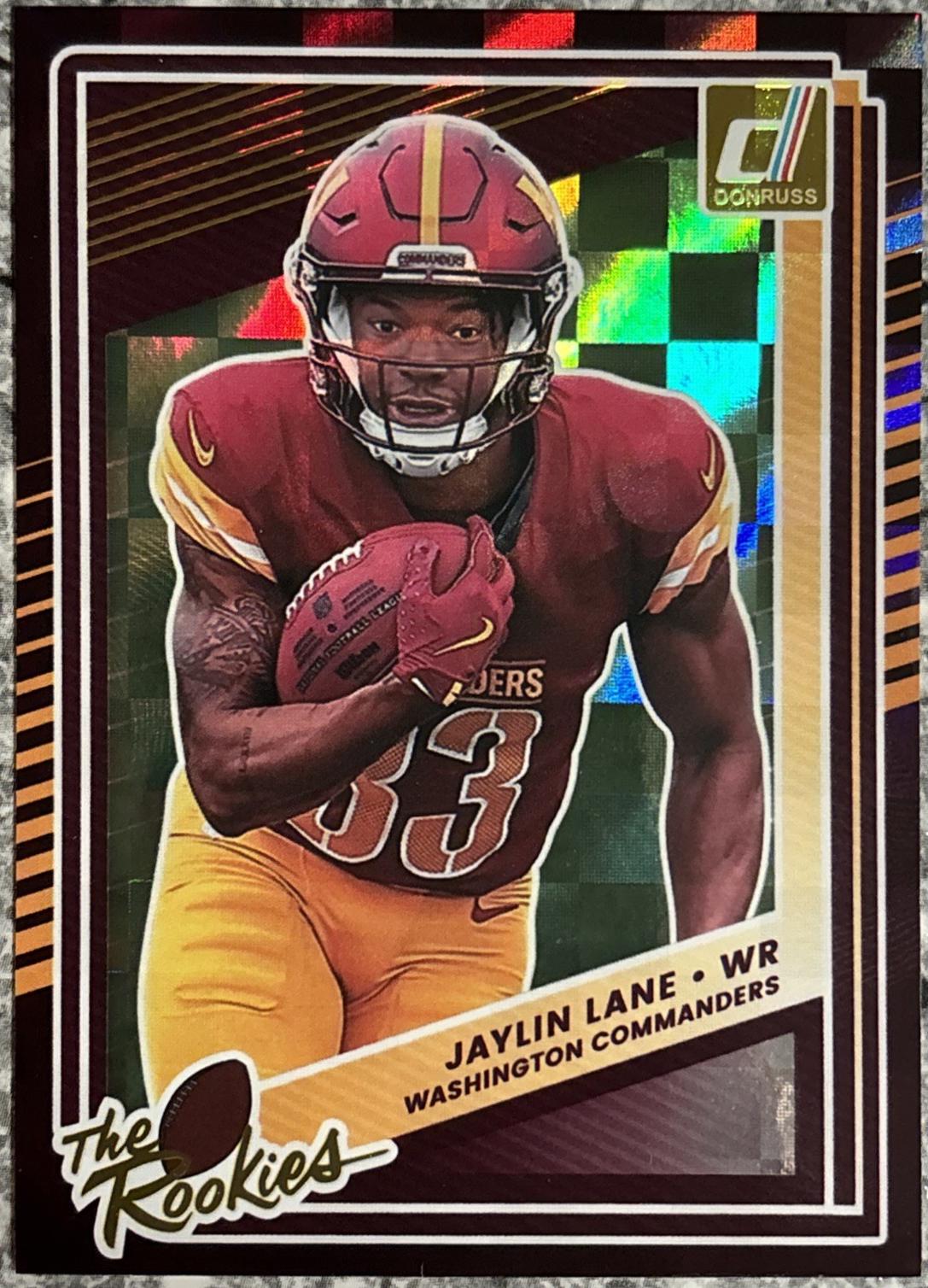 Jaylin Lane #38 2025 Panini Donruss The Rookies Football