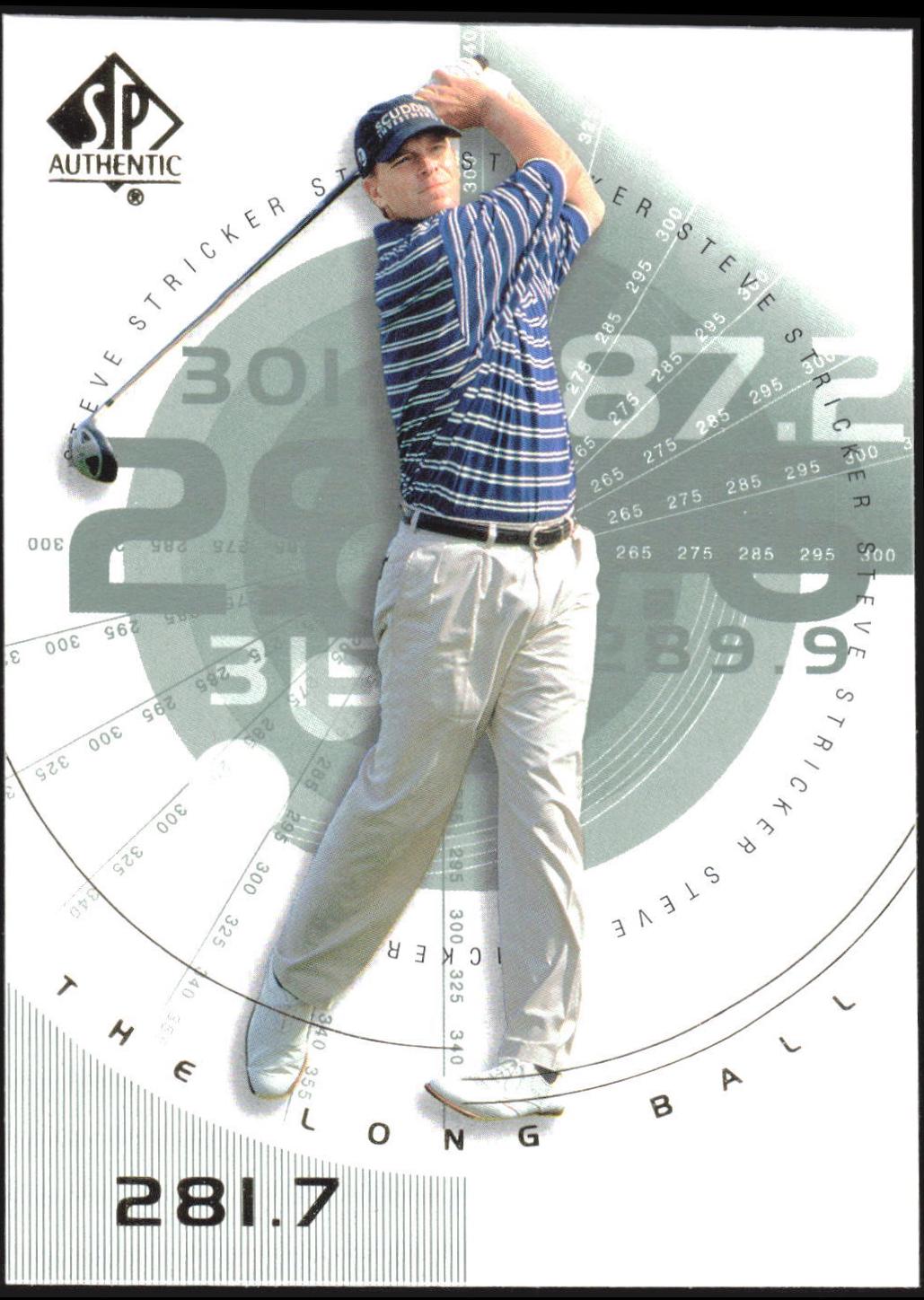 Steve Stricker #90SPA 2002 Sp Authentic Golf