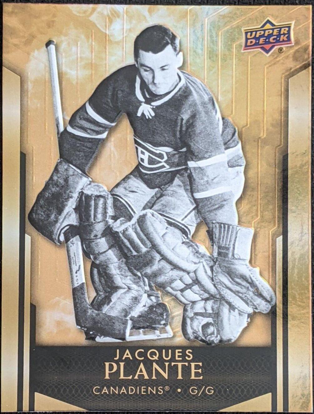 Jacques Plante #3 Hockey Cards 2023 Upper Deck Tim Hortons Legends