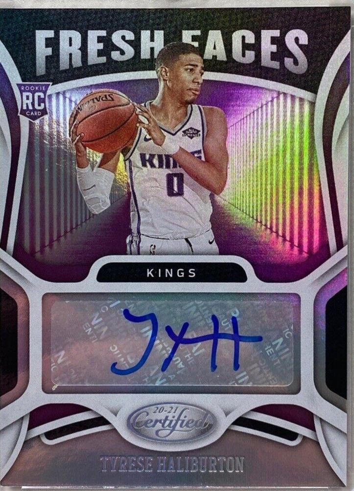 Tyrese Haliburton #FS-HAL Basketball Cards 2020 Panini Certified Fresh Faces Signatures