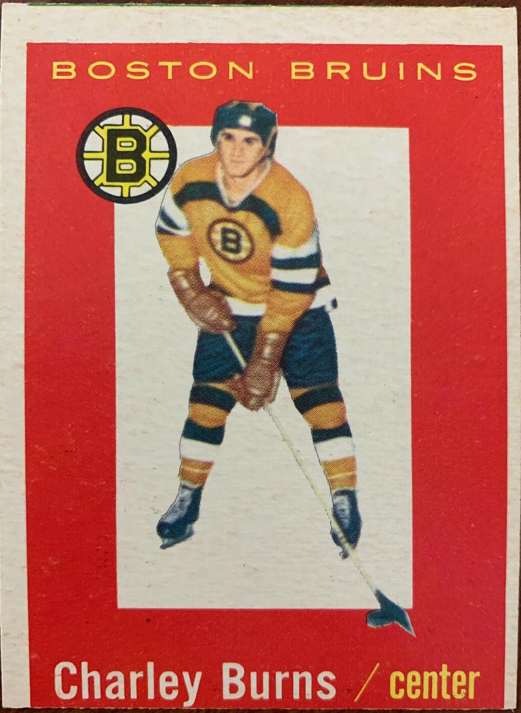 Charlie Burns #40 Hockey Cards 1959 Topps