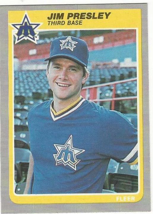 Jim Presley #500 Baseball Cards 1985 Fleer