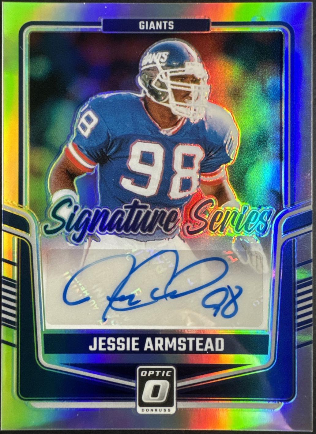 Jessie Armstead #SSH-JAD Football Cards 2024 Panini Donruss Optic Signature Series Holo