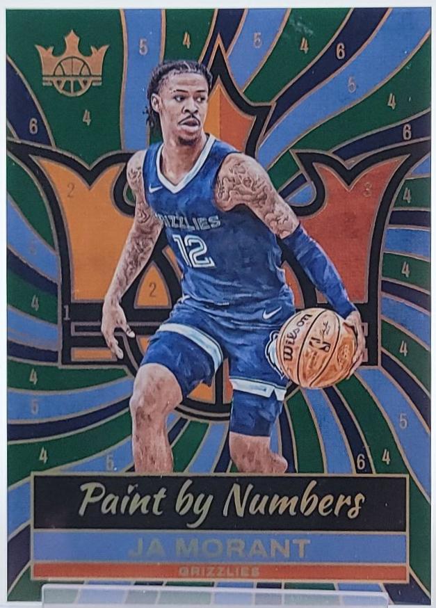 Ja Morant #22 Basketball Cards 2024 Panini Court Kings Paint by Numbers