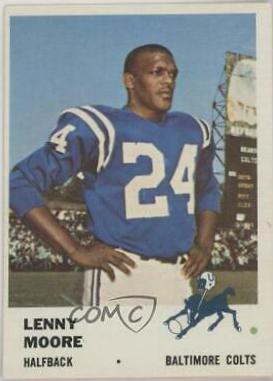 Lenny Moore #32 Football Cards 1961 Fleer