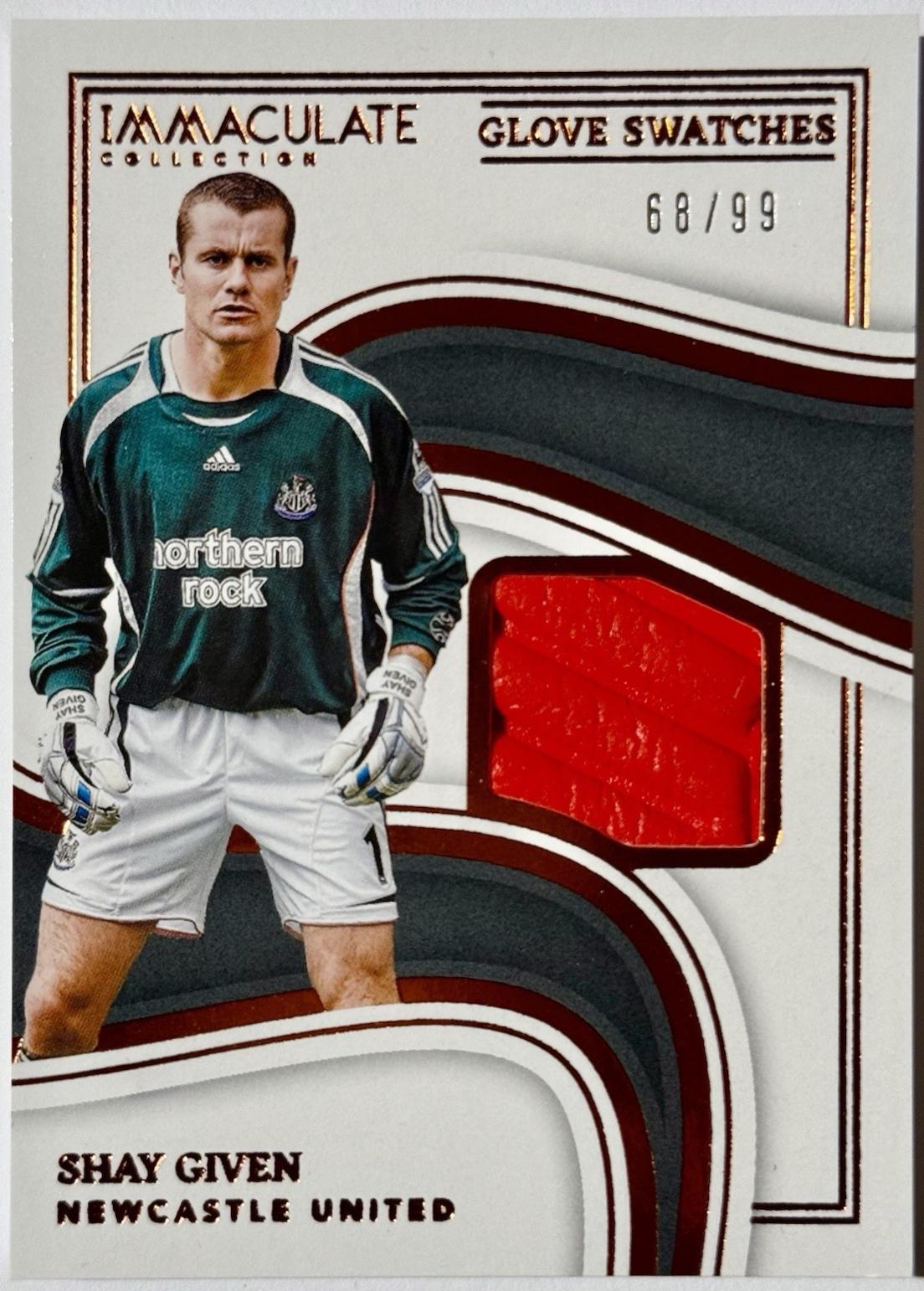 Shay Given #17 Soccer Cards 2023 Panini Immaculate Glove Swatch