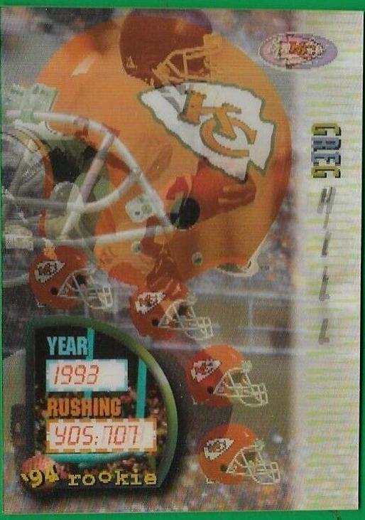 Greg Hill #153 Football Cards 1994 Sportflics