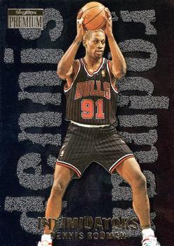 Dennis Rodman #19 Basketball Cards 1996 Skybox Premium Intimidators