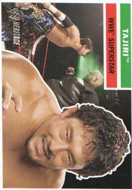 Tajiri #28 Wrestling Cards 2005 Topps Heritage WWE