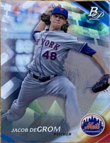 Jacob deGrom #81 2017 Bowman Platinum Baseball