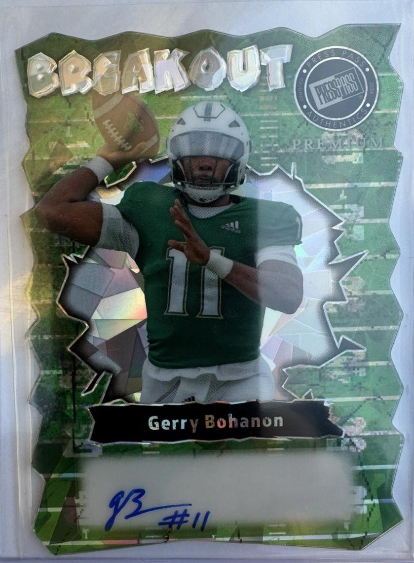 Gerry Bohanon #B-GB1 2024 Press Pass Premium Breakout Autograph Football