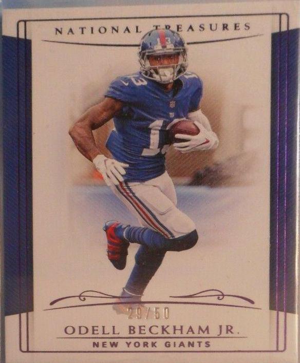 Odell Beckham Jr. #66 2018 National Treasures Football