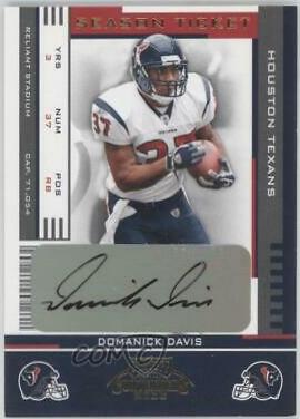 Domanick Davis #41 2005 Playoff Contenders Football