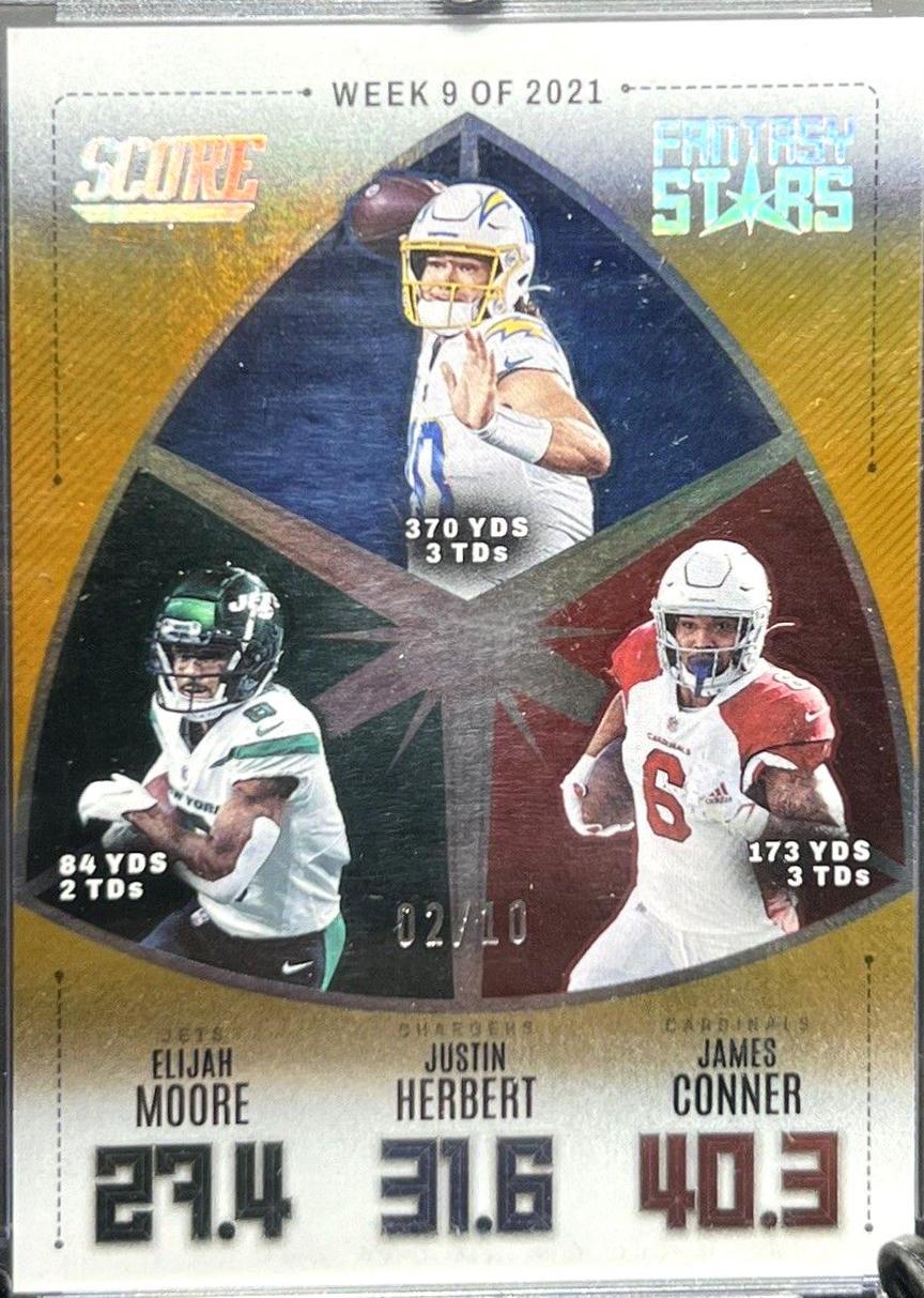 Elijah Moore, Justin Herbert, James Conner #FS9