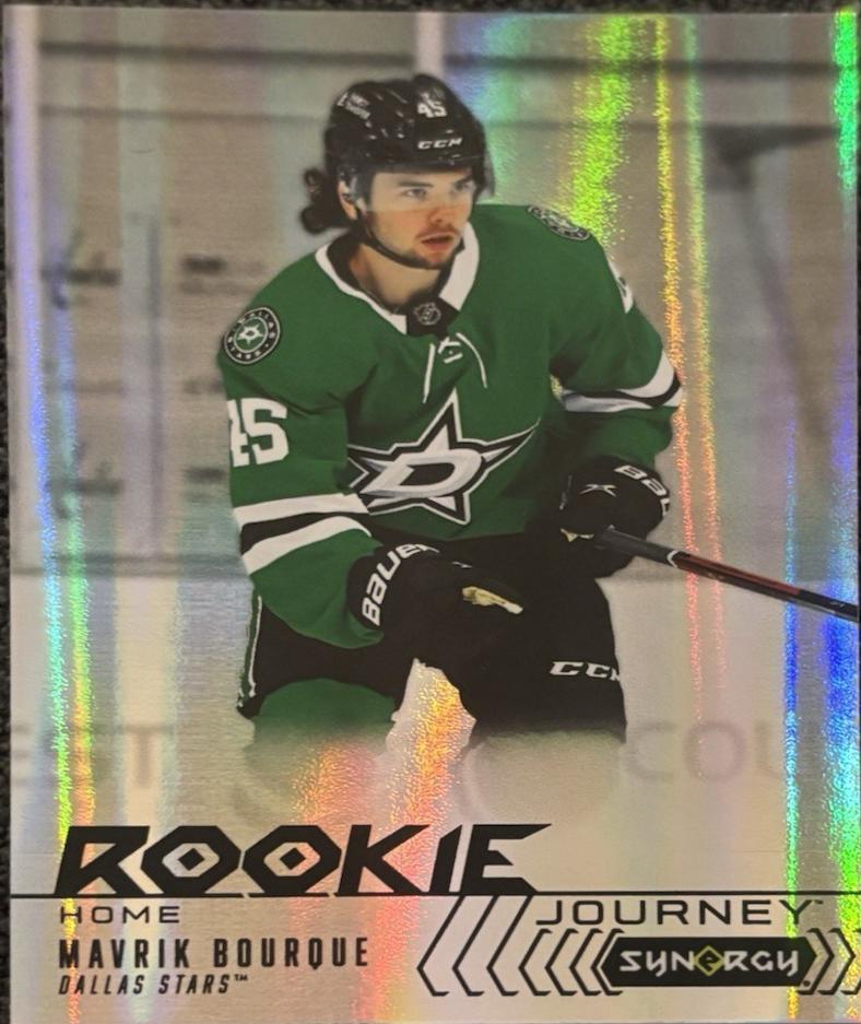 Mavrik Bourque #RJ-1 2024 Upper Deck Synergy Rookie Journey Home Hockey