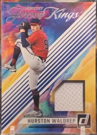 Hurston Waldrep #PJK-HW Baseball Cards 2024 Donruss Prospect Jersey Kings