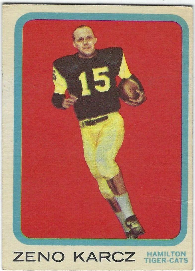 Zeno Karcz #37 Football Cards 1963 Topps CFL