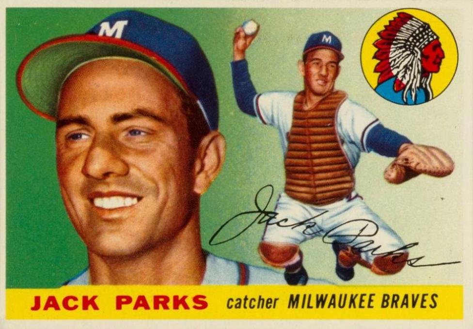 Jack Parks #23 Baseball Cards 1955 Topps