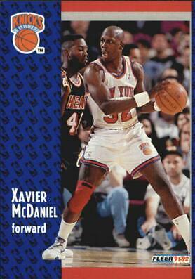 Xavier McDaniel #328 Basketball Cards 1991 Fleer