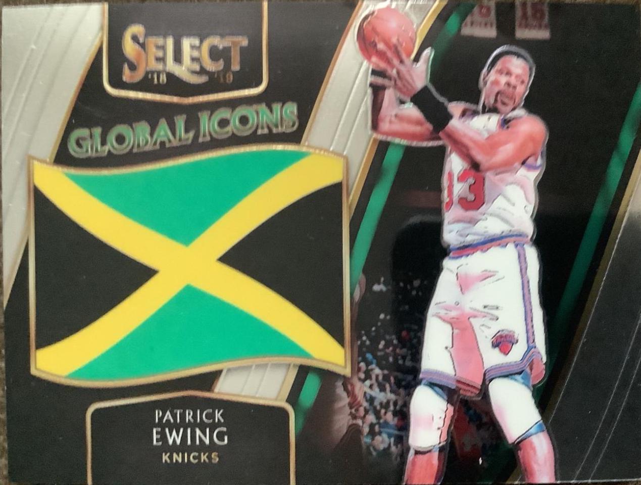Patrick Ewing #1 Basketball Cards 2018 Panini Select Global Icons