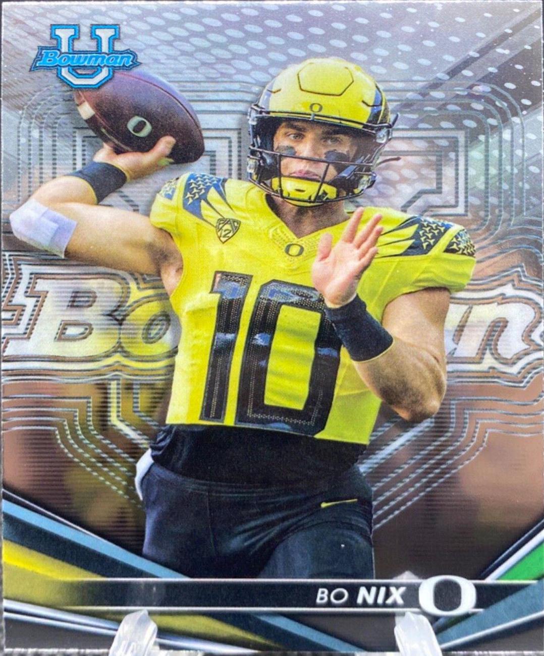 Bo Nix #22 Football Cards 2022 Bowman's Best University