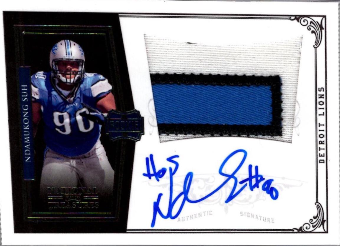 Ndamukong Suh #328 2010 Playoff National Treasures Football
