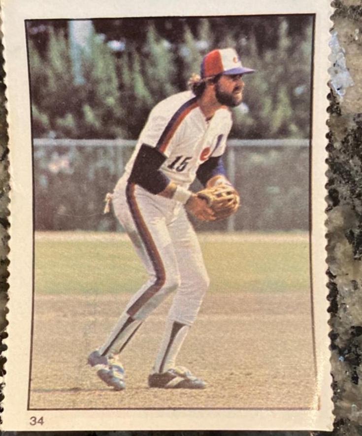 Larry Parrish #34 Baseball Cards 1982 Fleer Stamps
