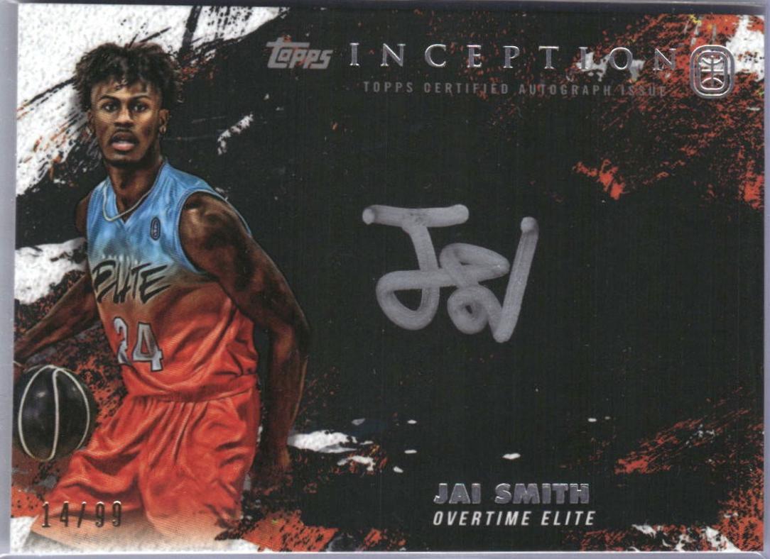 Jai Smith #ISS-JS 2021 Topps Inception Overtime Elite Silver Signings Basketball