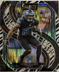 Jahmyr Gibbs [Zebra Prizm Shock] #163 Prices | 2024 Panini Select