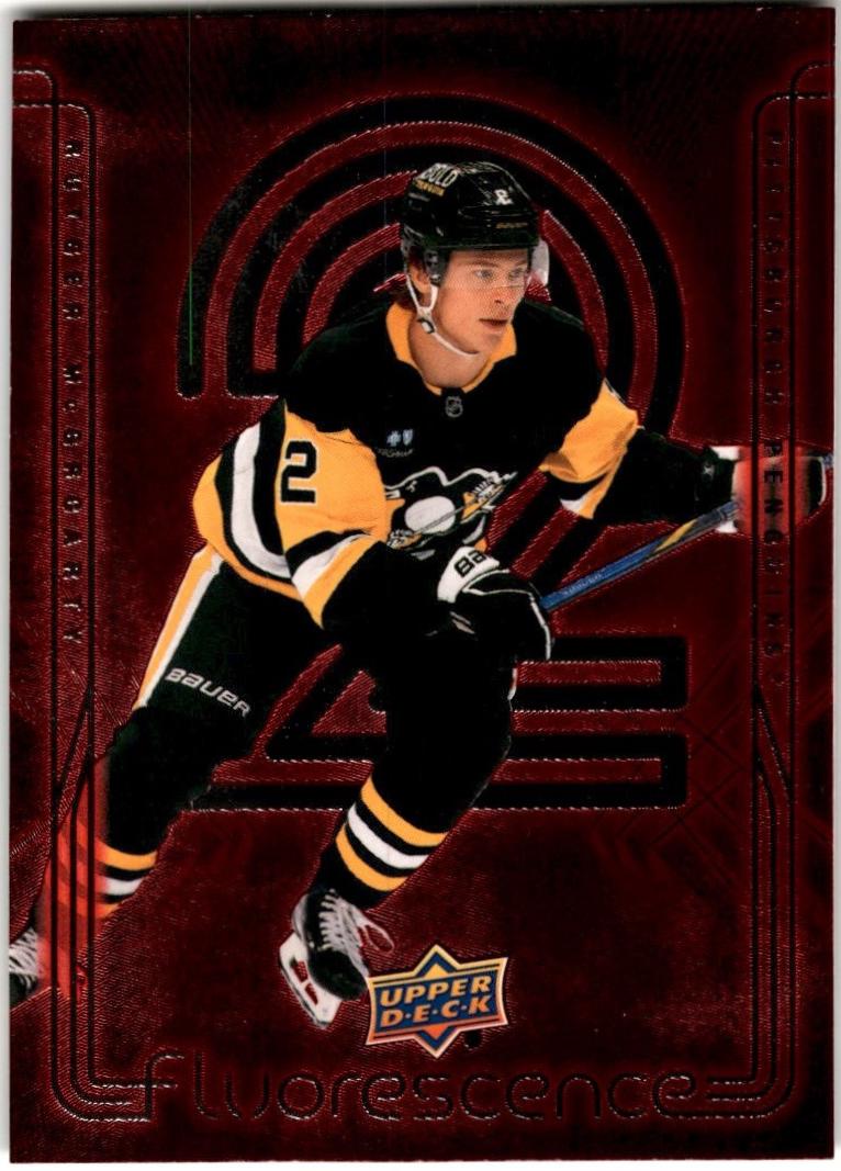 Rutger McGroarty #F-50 Hockey Cards 2024 Upper Deck Flurorescence Red