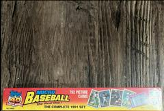 Complete Set Baseball Cards 1991 Topps Micro Prices