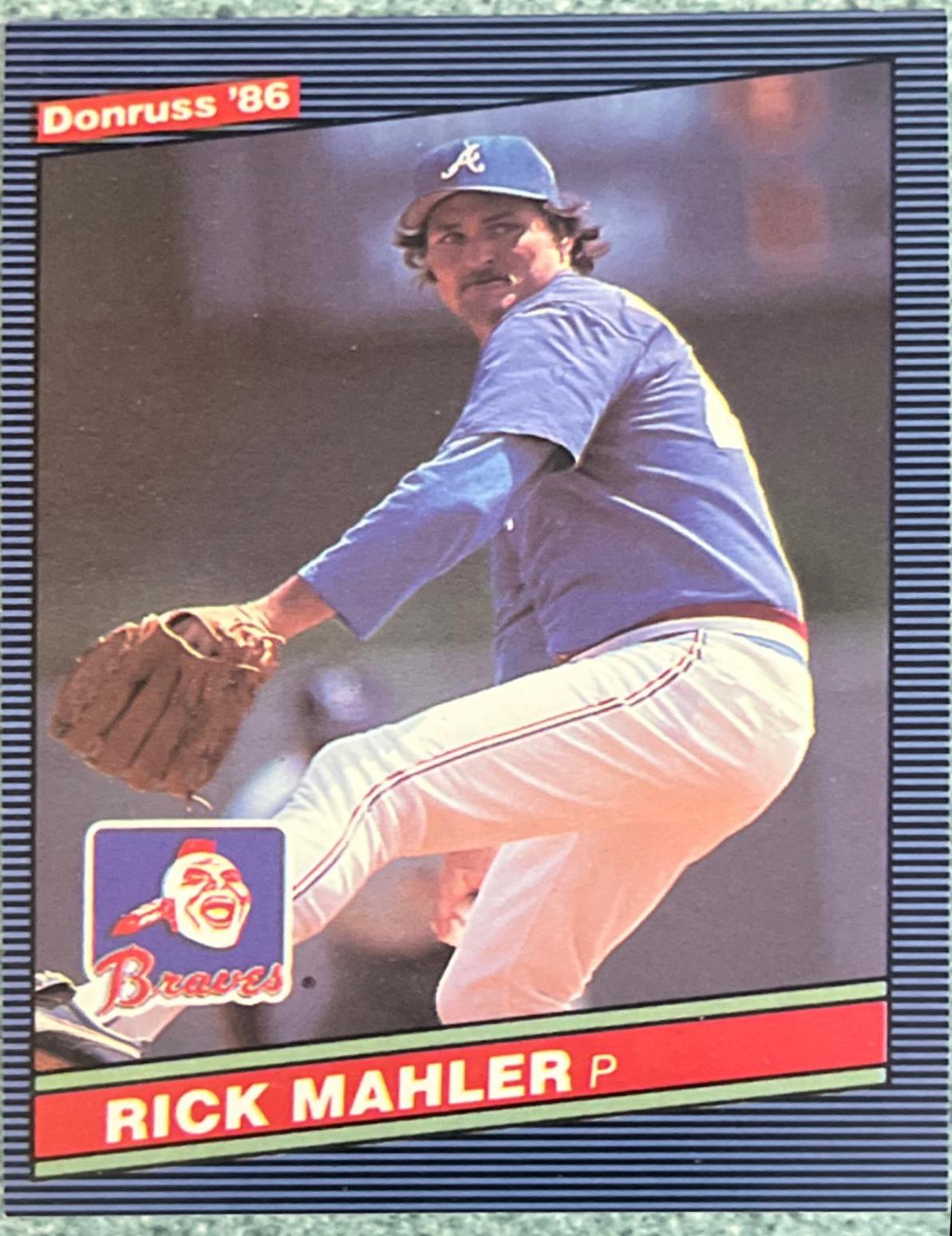Rick Mahler #77 Baseball Cards 1986 Donruss