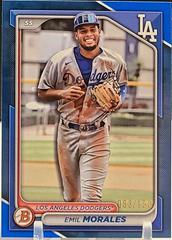 Emil Morales [Blue] #BD-113 Baseball Cards 2024 Bowman Draft Prices